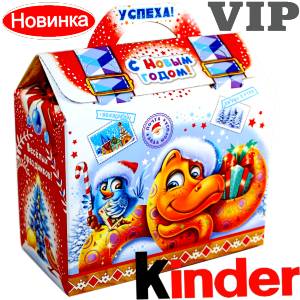 Сладкий подарок на Новый Год в жестяной упаковке весом 1200 грамм по цене 1762 руб в Озерске