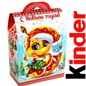 Детский подарок на Новый Год в жестяной упаковке весом 430 грамм по цене 1657 руб в Озерске