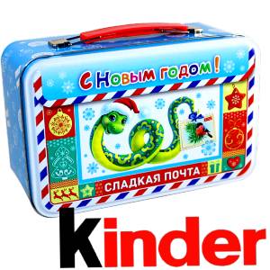 Сладкий подарок на Новый Год в картонной упаковке весом 430 грамм по цене 2136 руб в Озерске