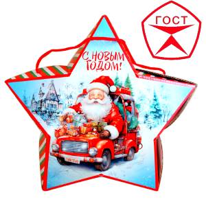 Детский подарок на Новый Год в жестяной упаковке весом 950 грамм по цене 1182 руб в Озерске